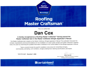 Roofing Master Craftsman